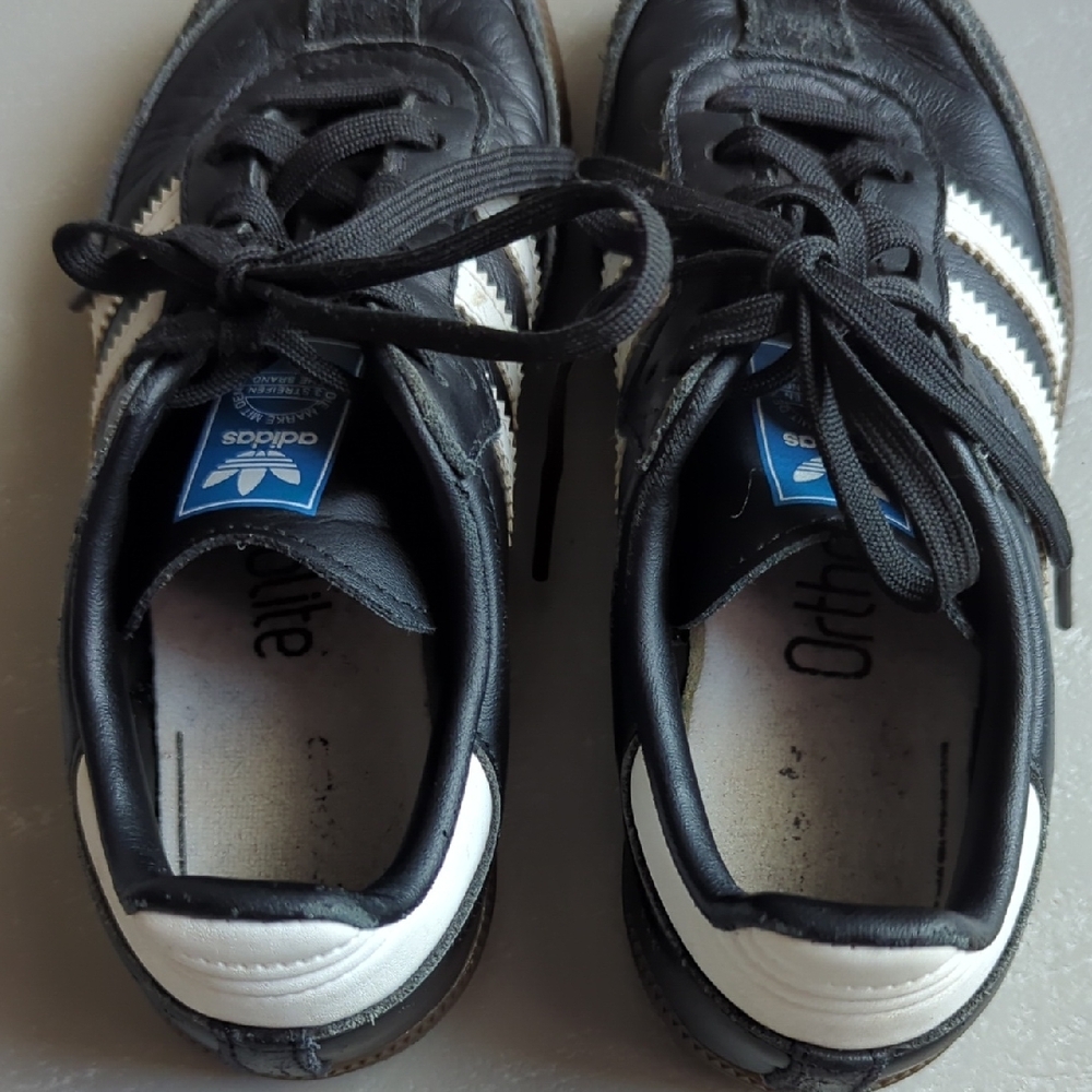 Adidas Sambas Kids size 13 Black White Unisex - Picture 5 of 7